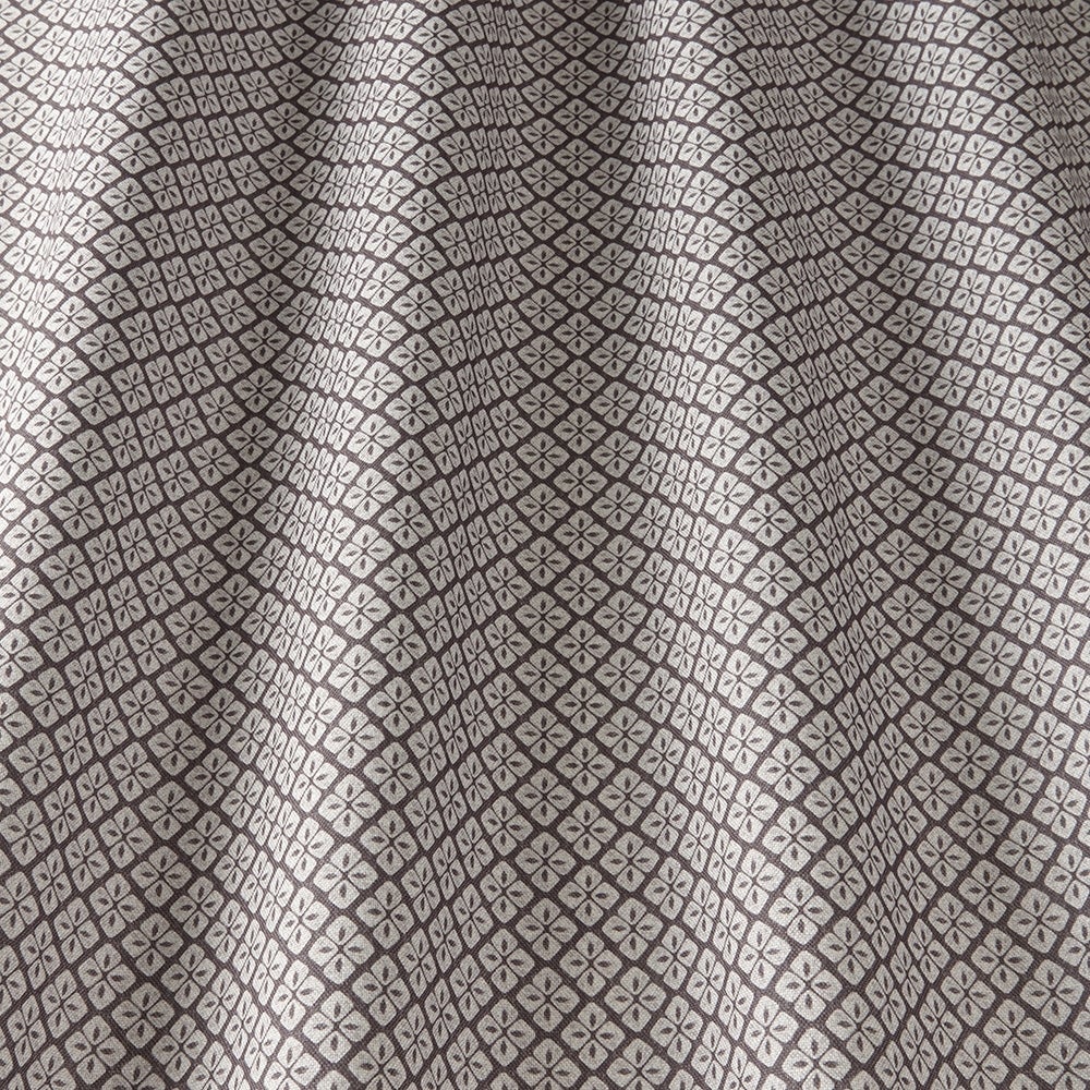ILIV Asby Charcoal Fire Retardant Curtains wavy