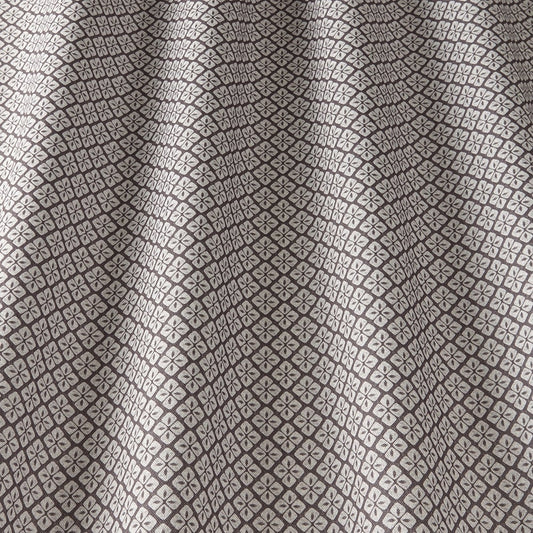 ILIV Asby Charcoal Fire Retardant Curtains wavy