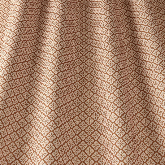 ILIV Asby Tan Fire Retardant Curtains wavy