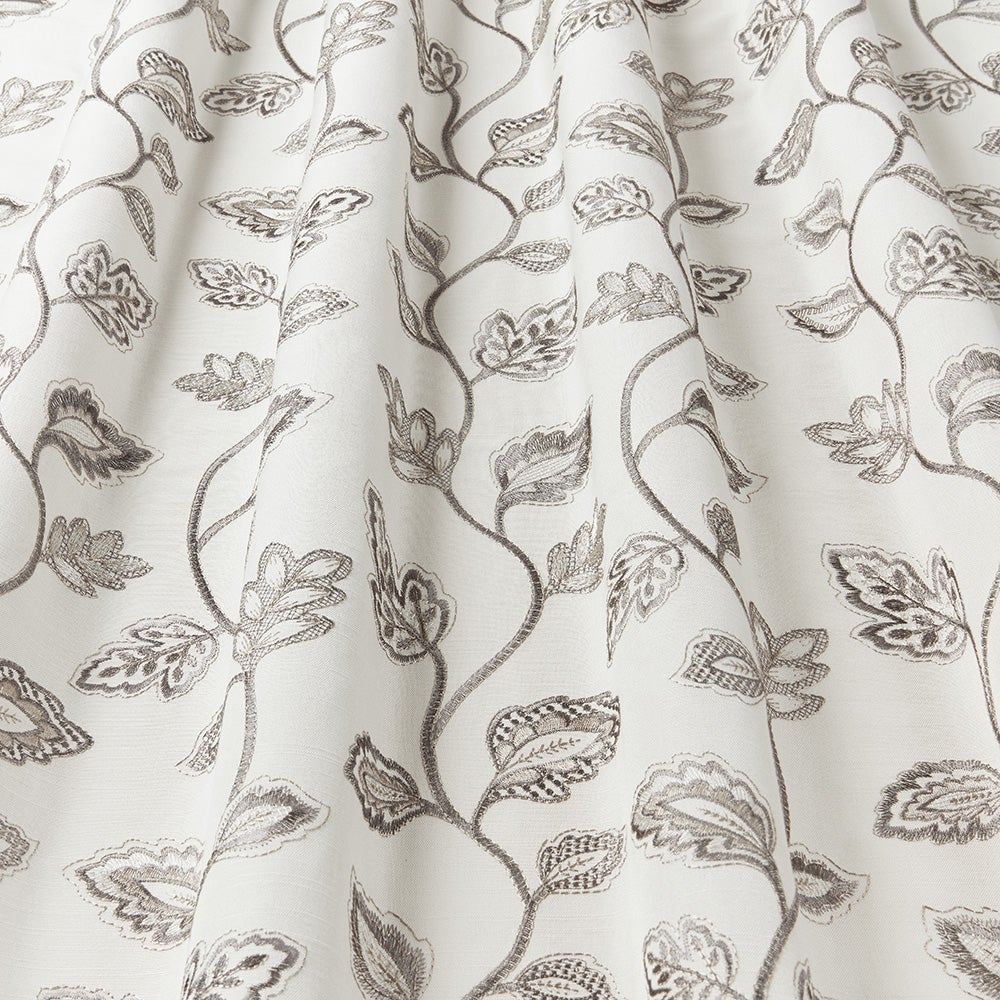 ILIV Briar Charcoal Fire Retardant Curtains wavy