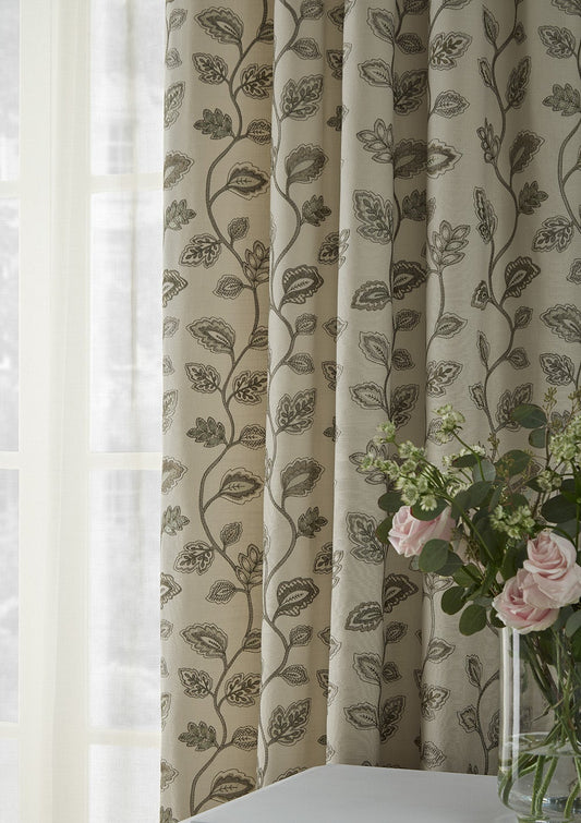 ILIV Briar Olive Fire Retardant Curtains lifestyle
