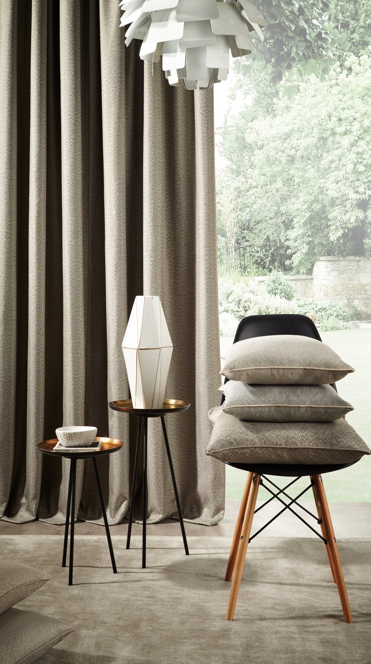 ILIV Dune Cloud Fire Retardant Curtains lifestyle