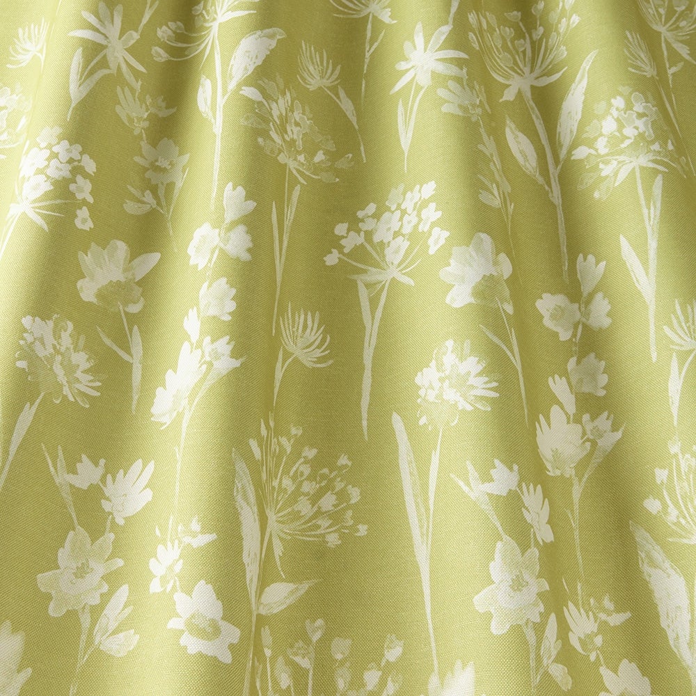 ILIV Grasmere Pistachio Fire Retardant Curtains wavy