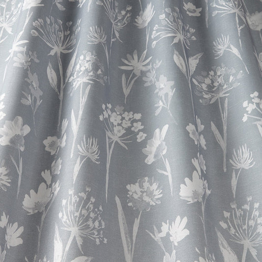 ILIV Grasmere Slate Blue Fire Retardant Curtains wavy