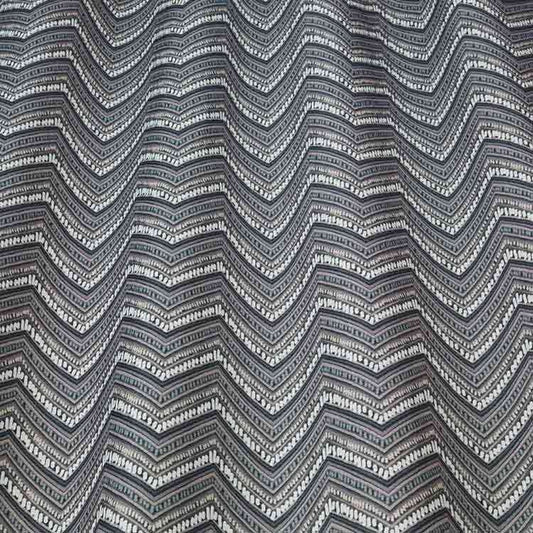 ILIV Helsinki Charcoal Fire Retardant Curtains wavy
