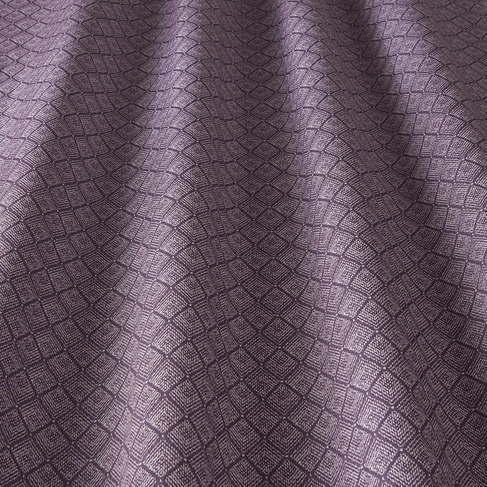 ILIV Johannes Aubergine Fire Retardant Curtains wavy