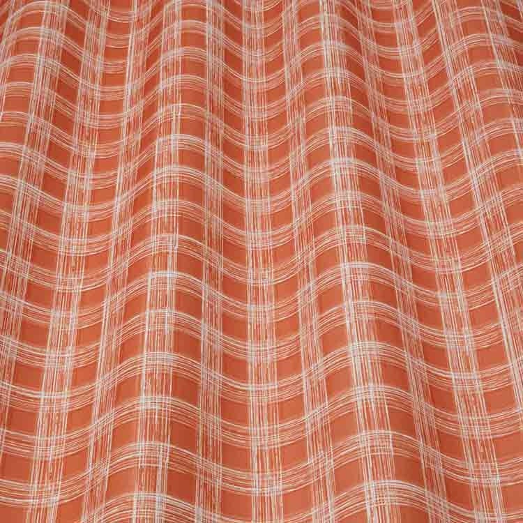 ILIV Larvik Burnt Orange Fire Retardant Curtains wavy