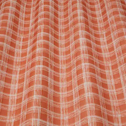 ILIV Larvik Burnt Orange Fire Retardant Curtains wavy