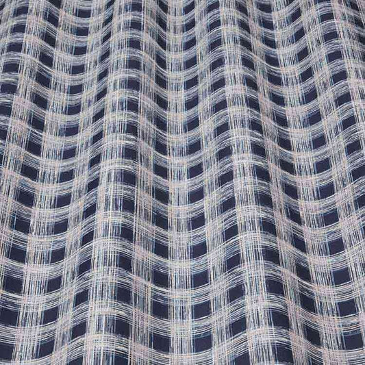 ILIV Larvik Midnight Fire Retardant Curtains wavy