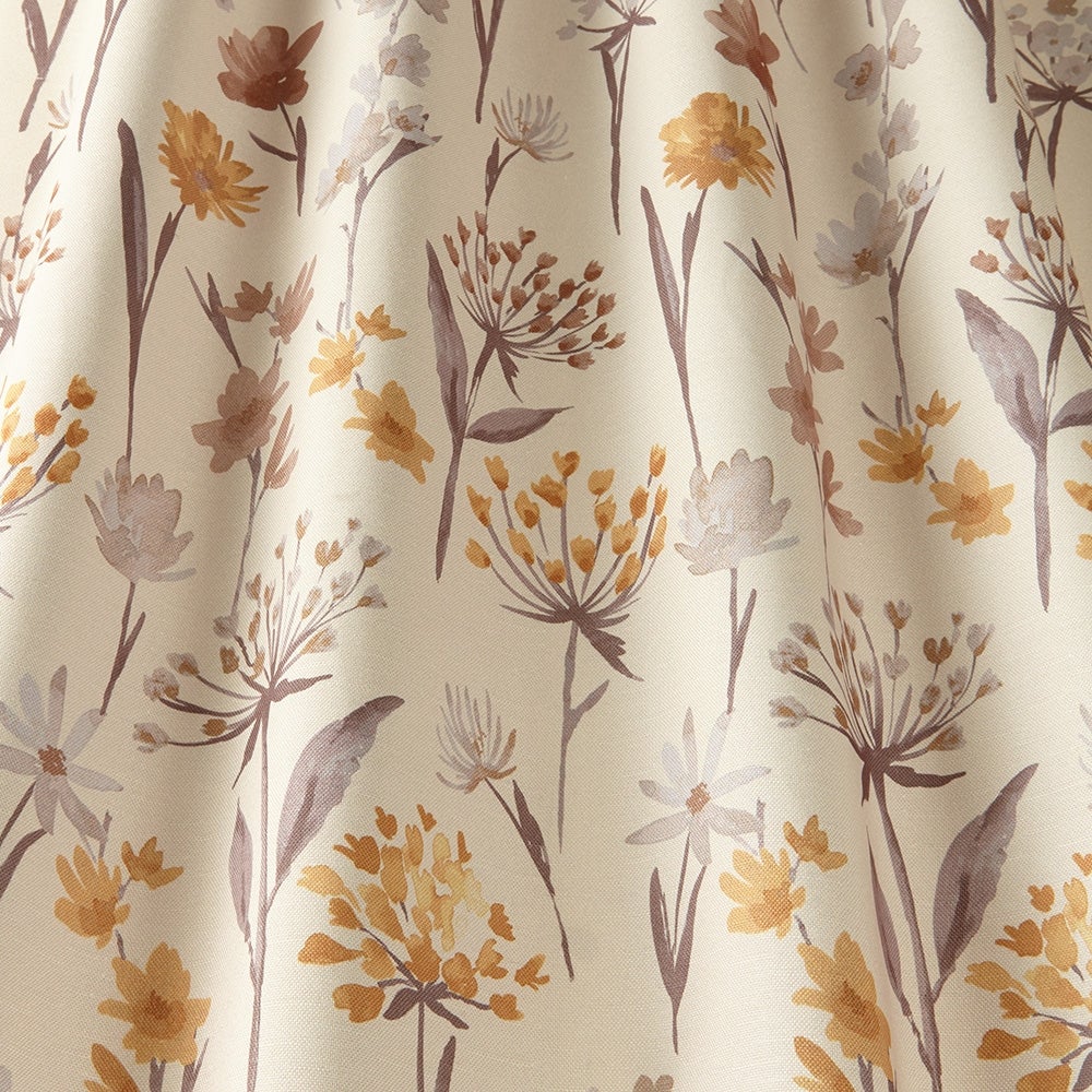 ILIV Moorhouse Ochre Fire Retardant Curtains wavy