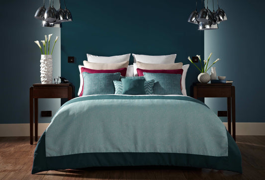 ILIV Norway Teal Fire Retardant Curtains lifestyle