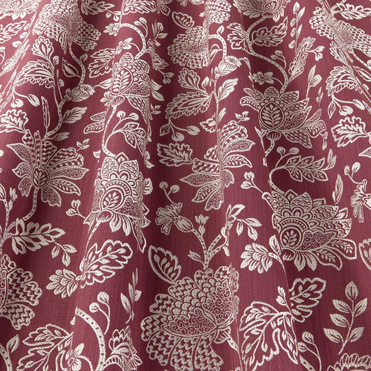 ILIV Remy Raspberry Fire Retardant Curtains wavy