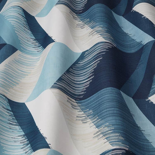 ILIV Sweden Midnight Fire Retardant Curtains wavy