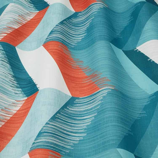 ILIV Sweden Ocean Fire Retardant Curtains wavy