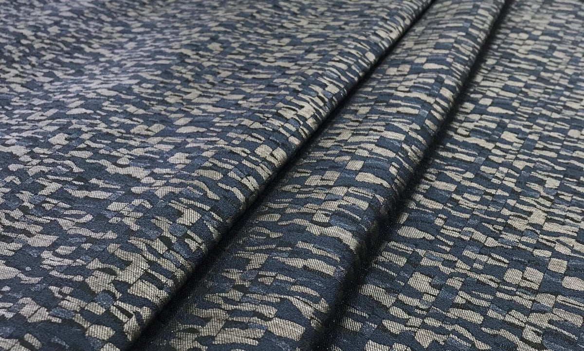 Edinburgh Weavers Klee Indigo Fire Retardant Curtains