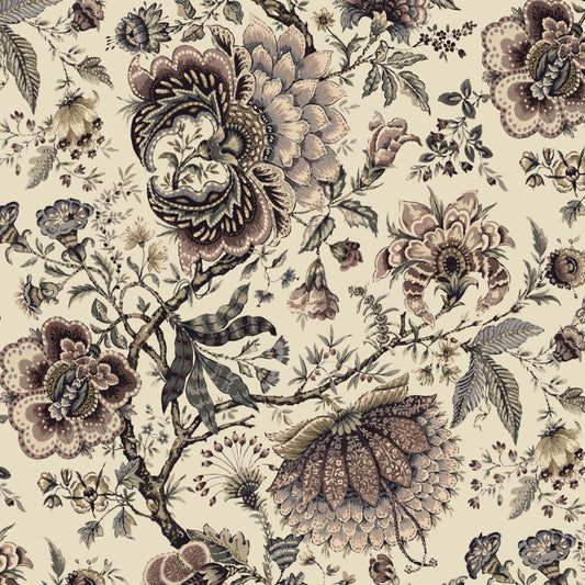 Mallion & Knowles Amritsar Antique Rose Fire Retardant Curtains texture detail