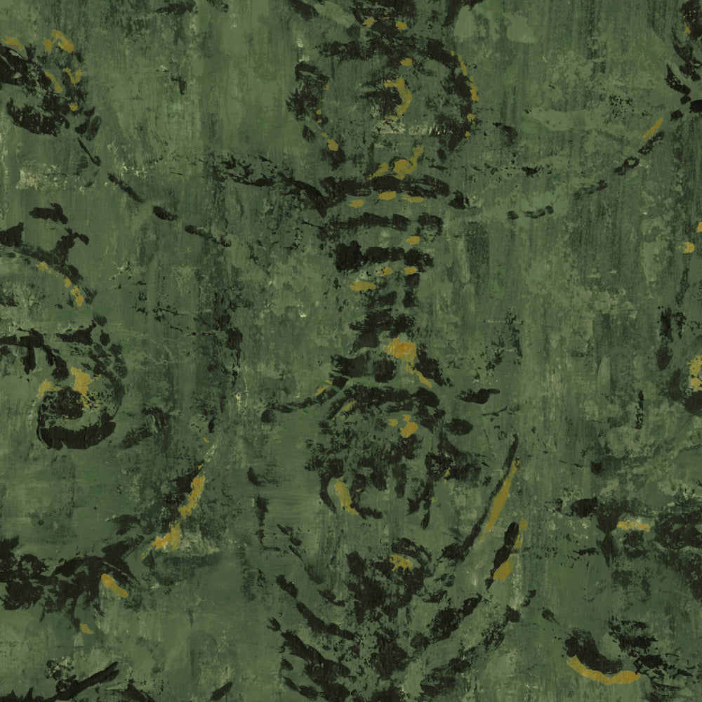 Mallion & Knowles Belgravia Forest Fire Retardant Curtains texture detail
