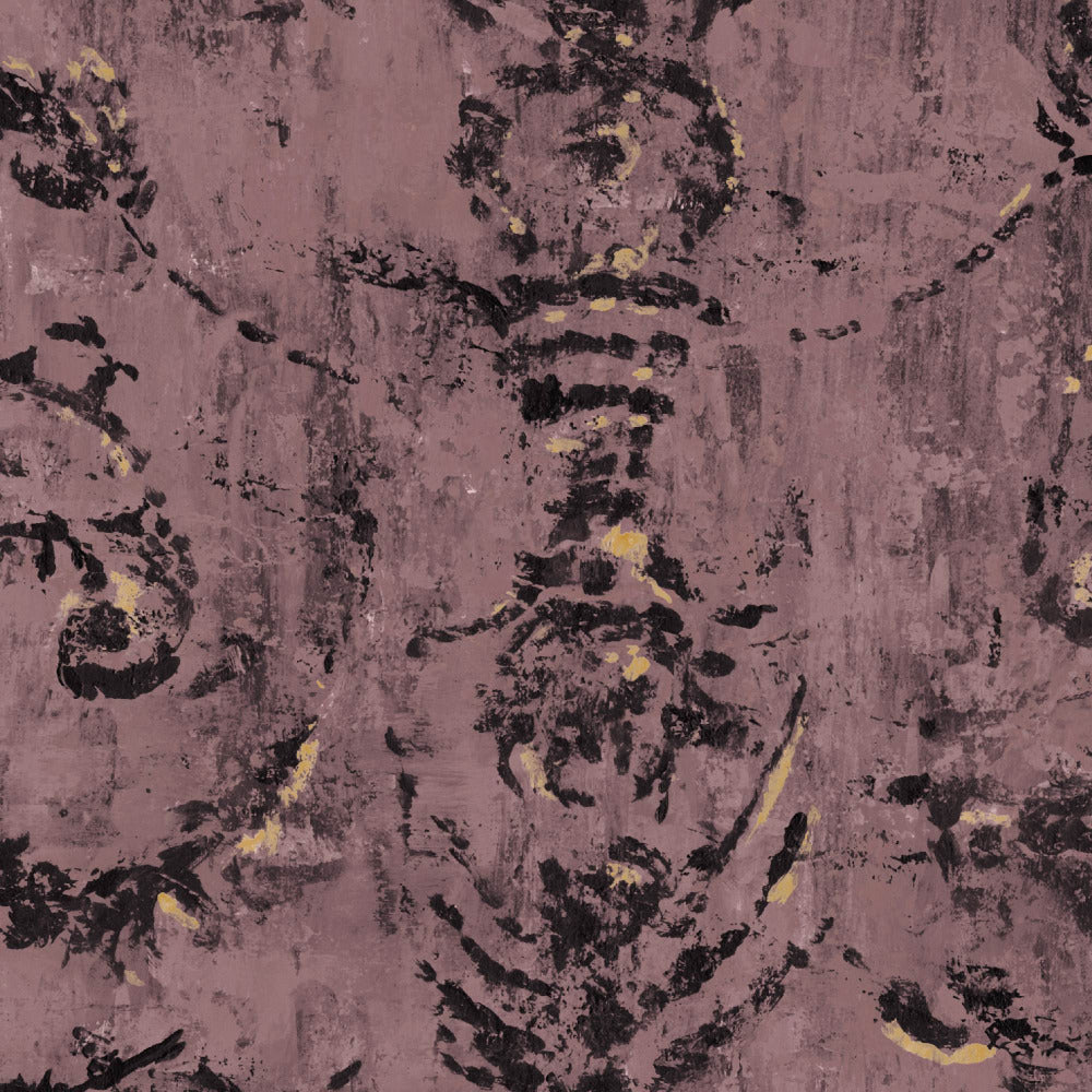 Mallion & Knowles Belgravia Rose Fire Retardant Curtains texture detail
