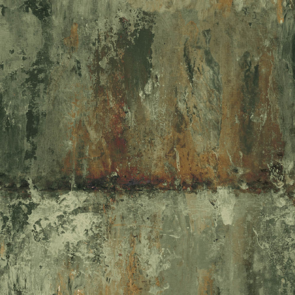 Mallion & Knowles Cubit Amber/Forest Fire Retardant Curtains texture detail