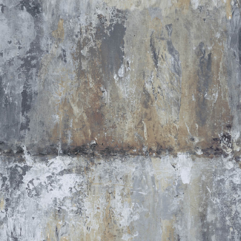 Mallion & Knowles Cubit Amber/Silver Fire Retardant Curtains texture detail