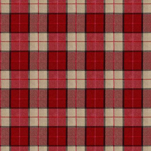 Mallion & Knowles Elgin Crimson Fire Retardant Curtains texture detail