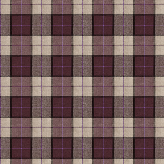 Mallion & Knowles Elgin Heather Fire Retardant Curtains texture detail