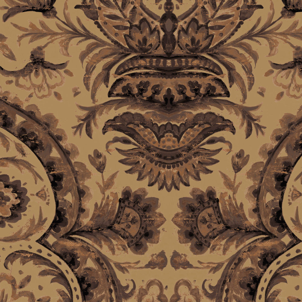 Mallion & Knowles Grosvenor Amber Fire Retardant Curtains texture detail