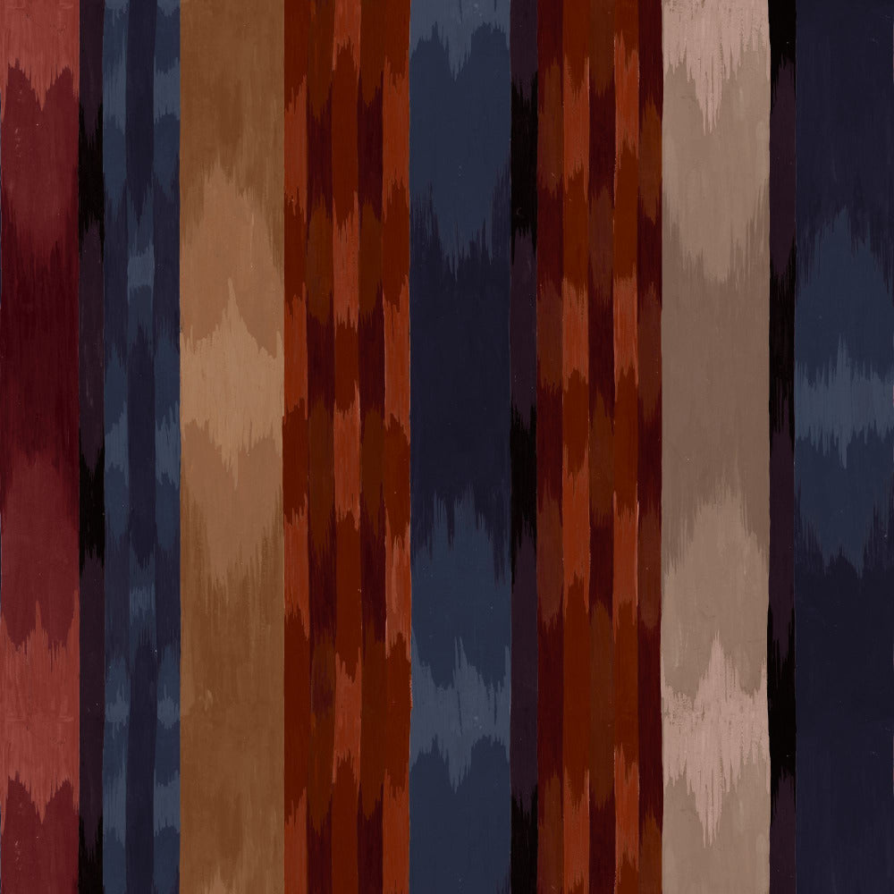 Mallion & Knowles Inca Crimson Fire Retardant Curtains texture detail