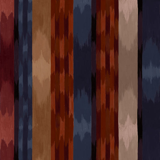 Mallion & Knowles Inca Crimson Fire Retardant Curtains texture detail