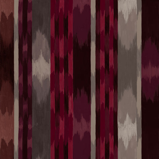 Mallion & Knowles Inca Merlot Fire Retardant Curtains texture detail