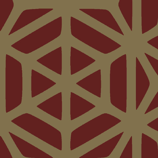 Mallion & Knowles Interlock Grand Gold/Tan Fire Retardant Curtains texture detail