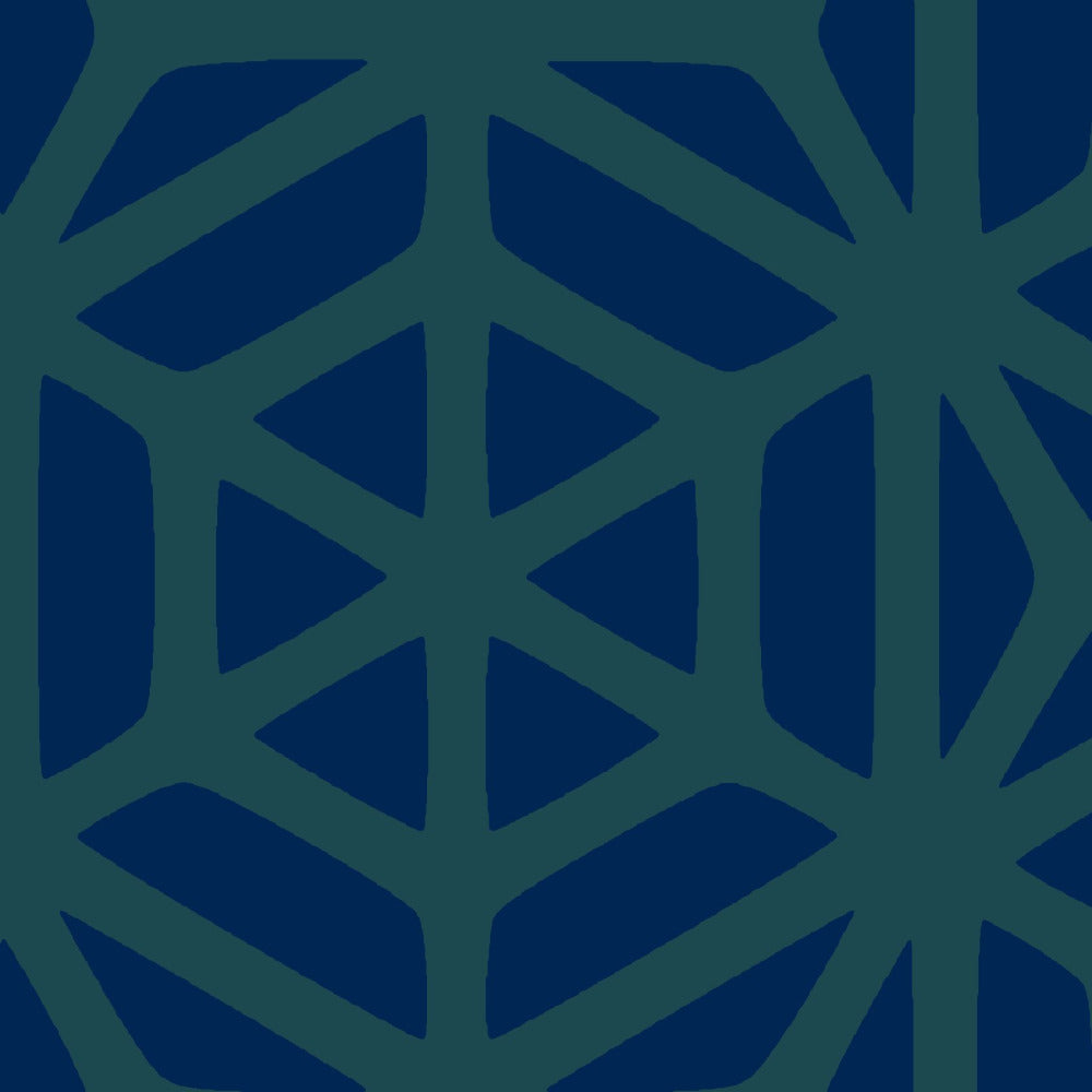 Mallion & Knowles Interlock Grand Teal/Sapphire Fire Retardant Curtains