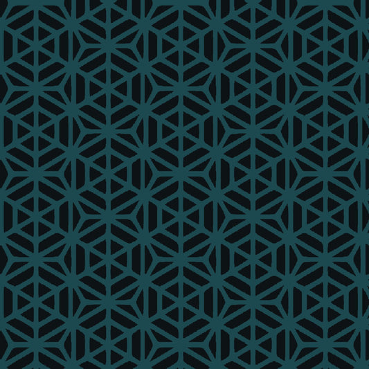 Mallion & Knowles Interlock Jade/Jet Fire Retardant Curtains texture detail