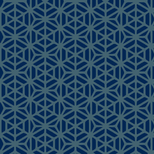 Mallion & Knowles Interlock Teal/Sapphire Fire Retardant Curtains texture detail