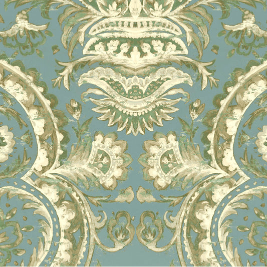 Mallion & Knowles Mayfair Jade Fire Retardant Curtains texture detail