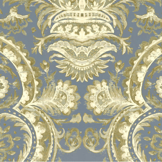 Mallion & Knowles Mayfair Slate Fire Retardant Curtains texture detail
