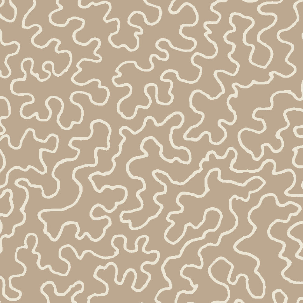 Mallion & Knowles Mazie May Beige Fire Retardant Curtains texture detail