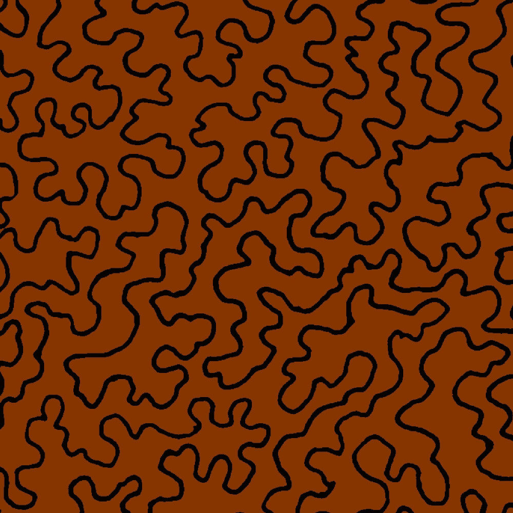 Mallion & Knowles Mazie May Rust Fire Retardant Curtains texture detail