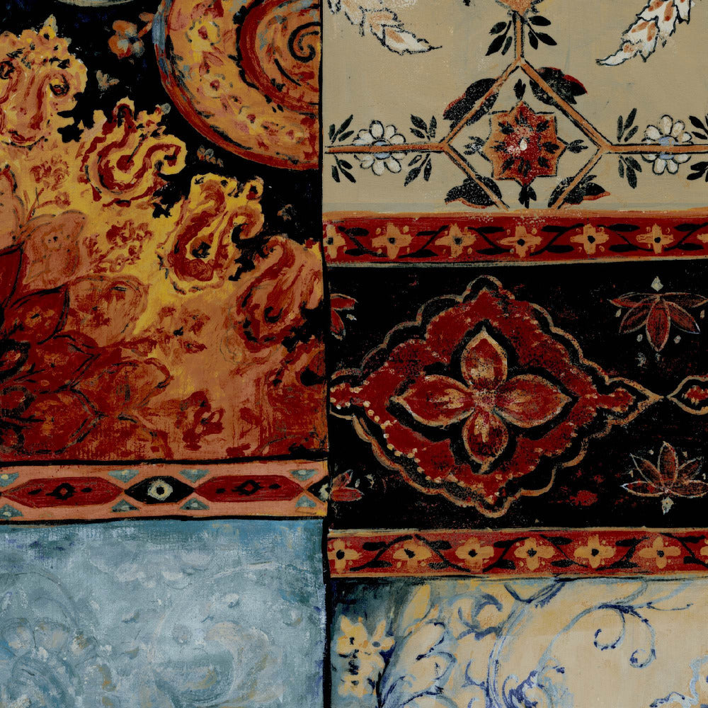 Mallion & Knowles Pashmina Chintz Fire Retardant Curtains texture detail