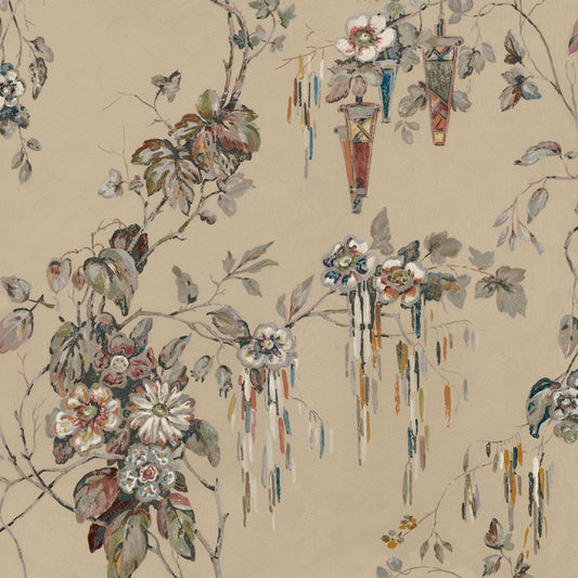 Mallion & Knowles Tiffany Sandstone Fire Retardant Curtains texture detail