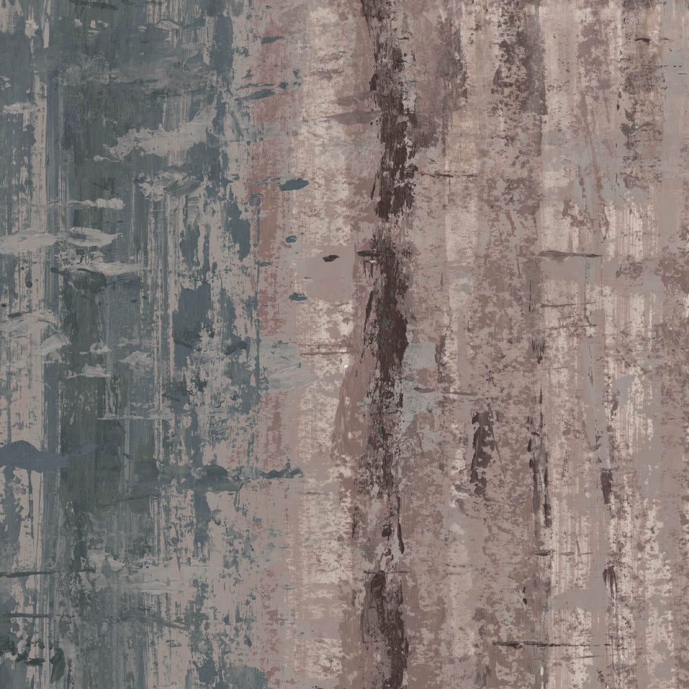 Mallion & Knowles Topaz Grey/Terracotta Fire Retardant Curtains texture detail