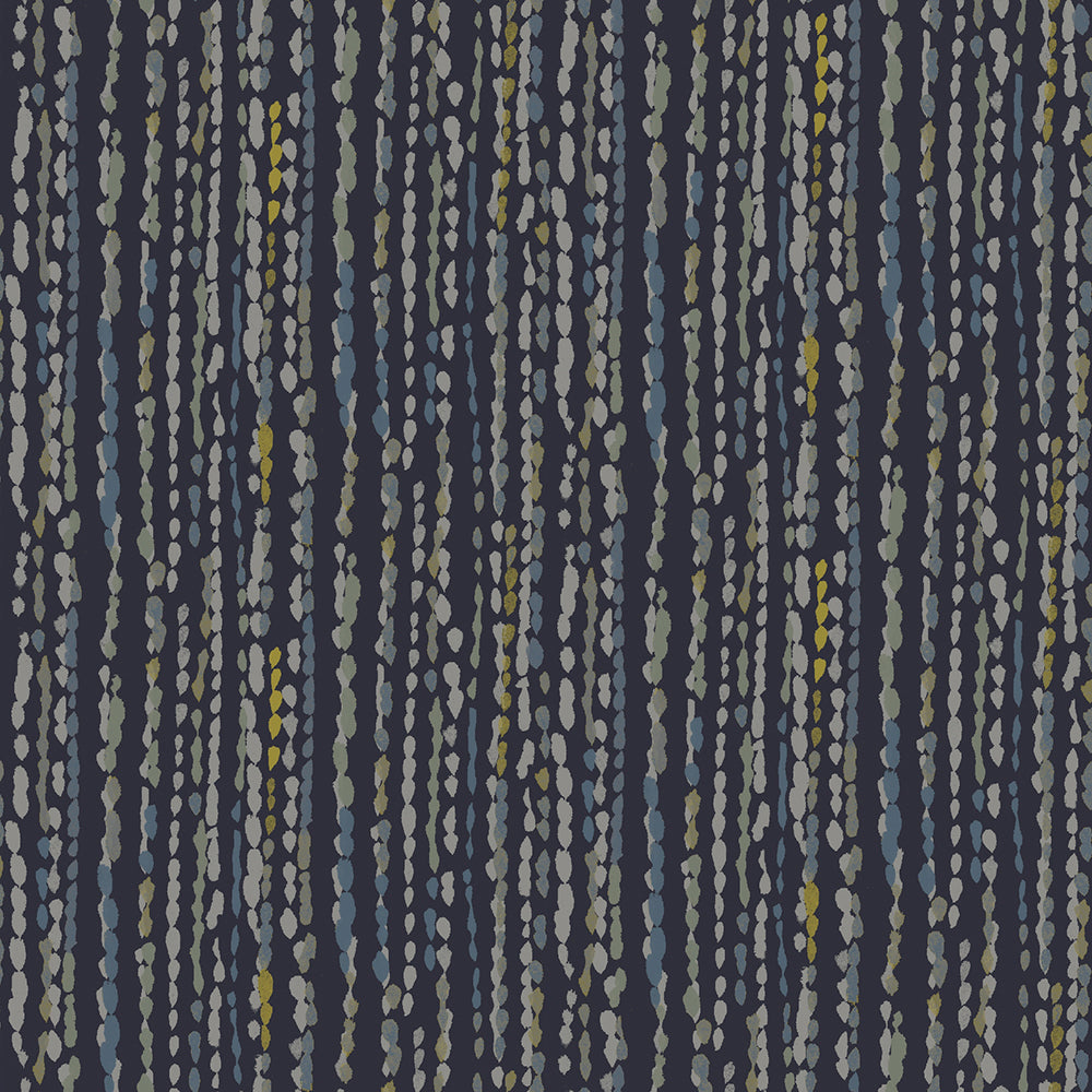 Edmund Bell Monsoon Midnight Fire Retardant Curtains
