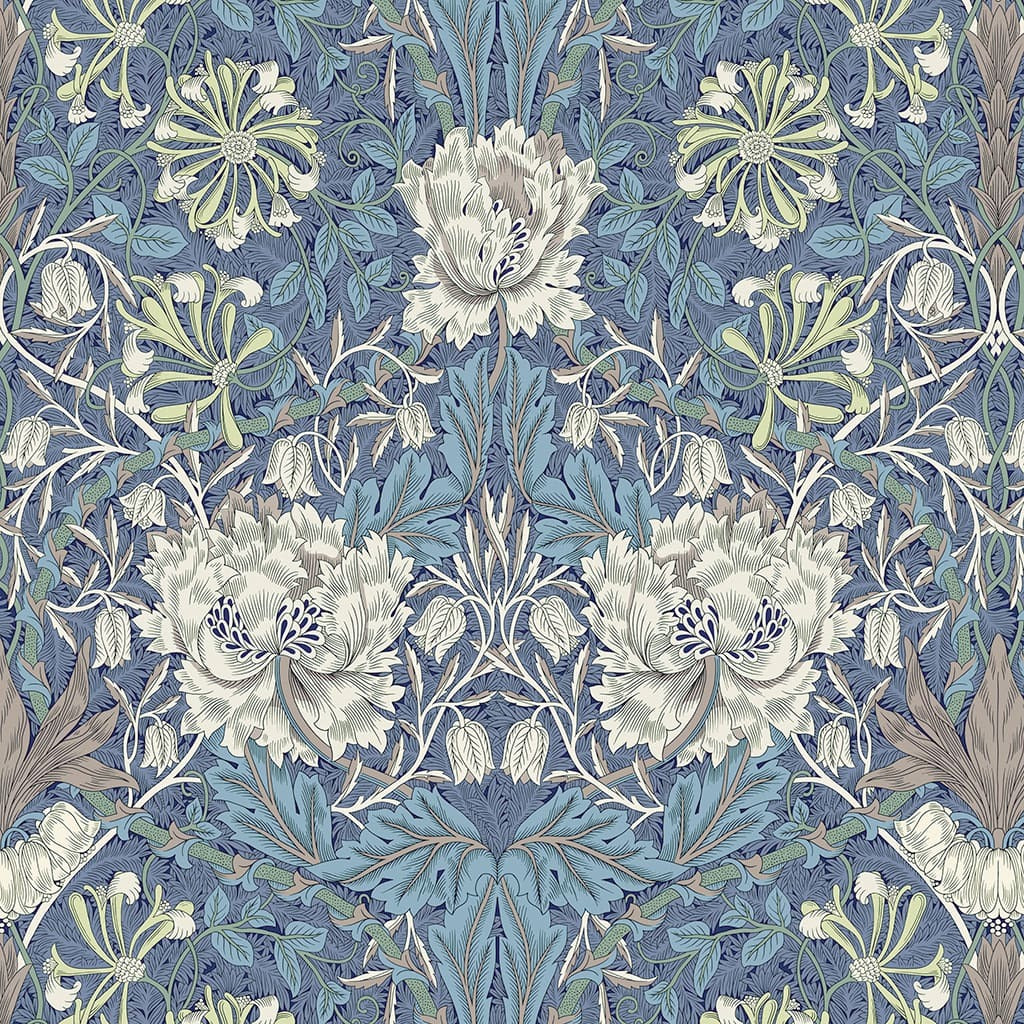 Panaz Honeysuckle & Tulip Woad Thyme Fire Retardant Curtains