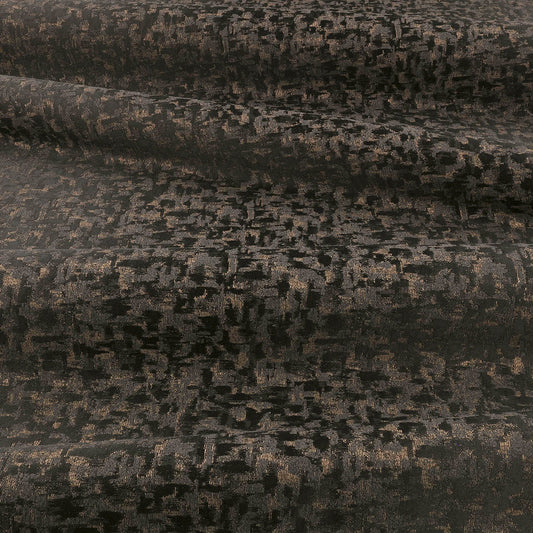 Villa Nova Ore Onyx Fire Retardant Curtains texture detail