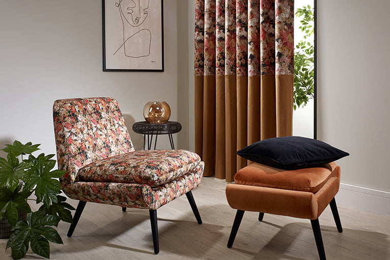 Fiorire fire retardant curtains — Bancroft Fiorire collection