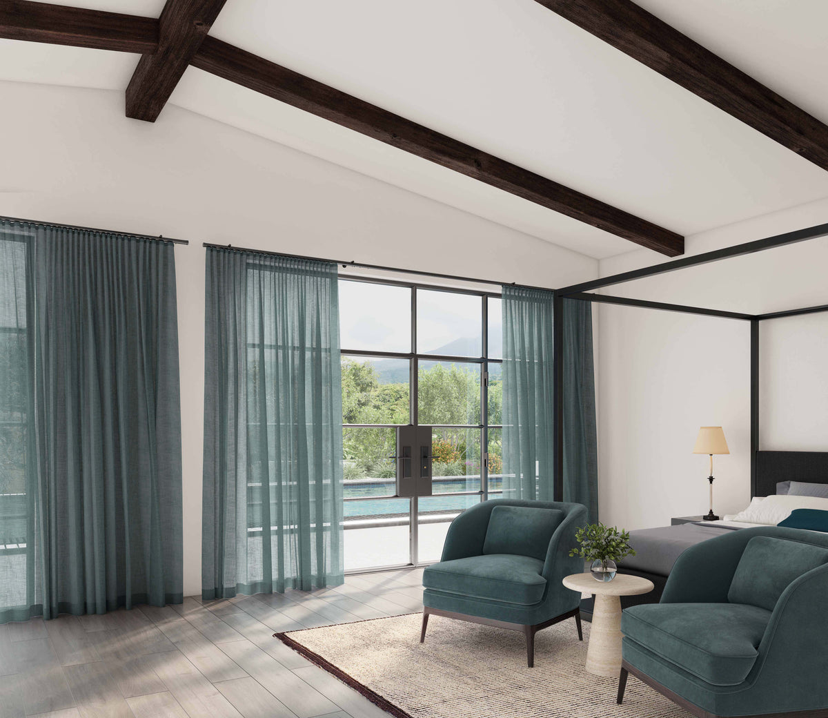 Sekers Bobal curtains in a room setting