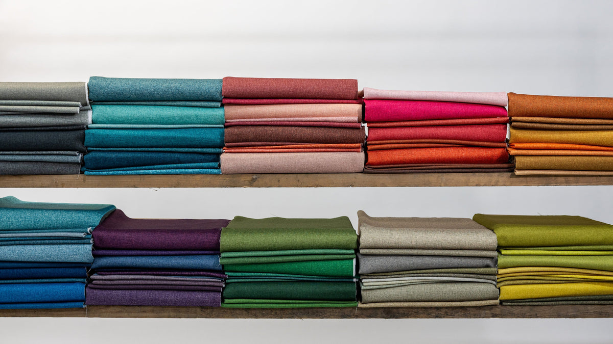 Abbotsford Textiles Infinite Colour fire retardant curtain fabric collection banner