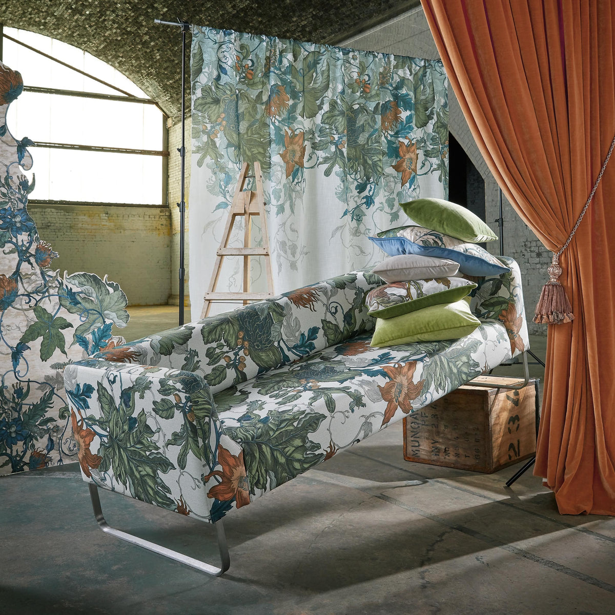 Intaglio fire retardant curtains — Panaz Intaglio collection