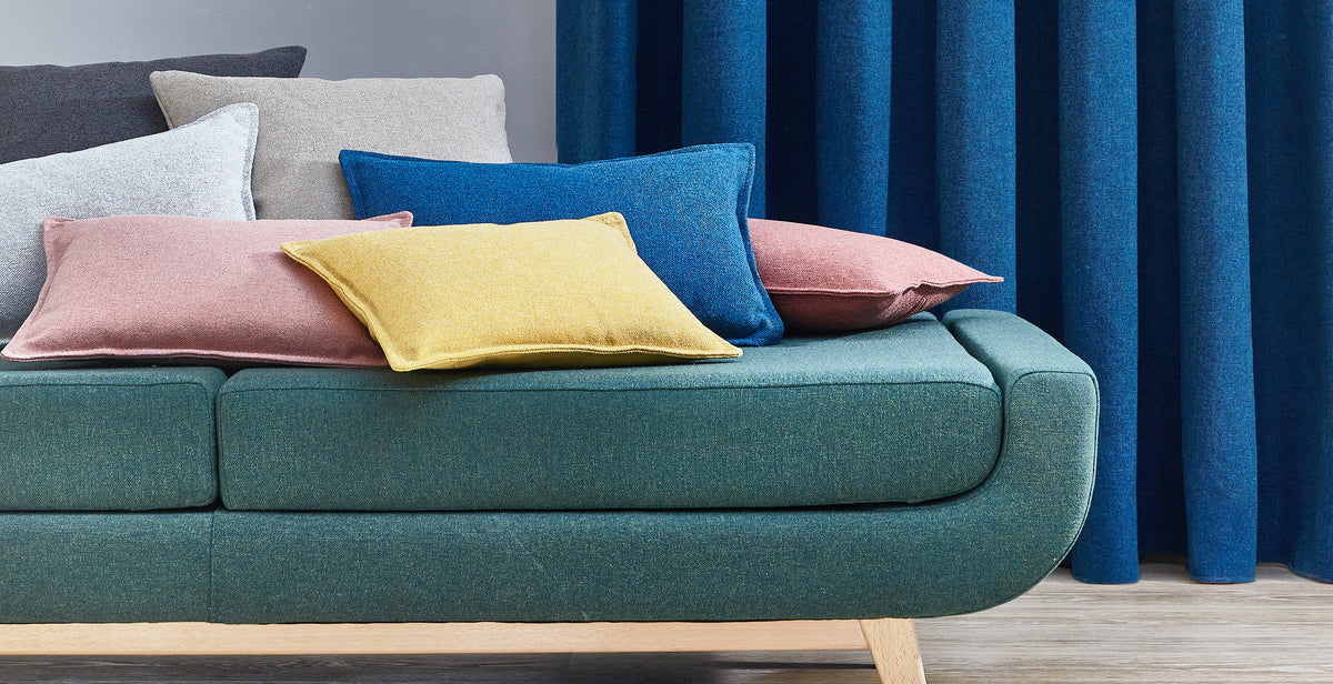 Upland cushions and curtain