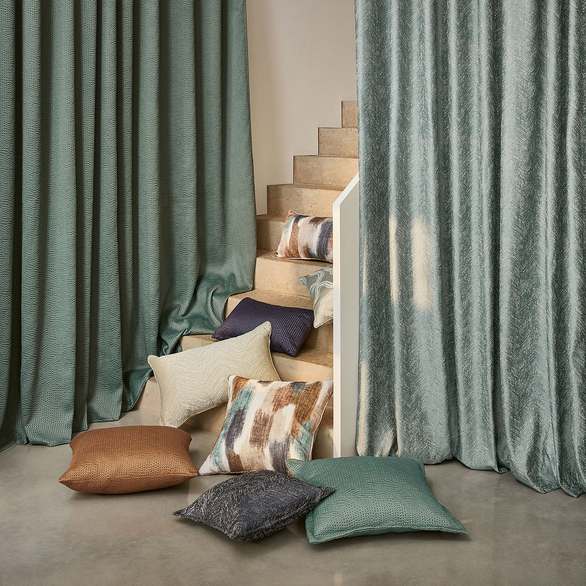 Villa Nova fire retardant fabrics — made to measure curtains at CreateFR